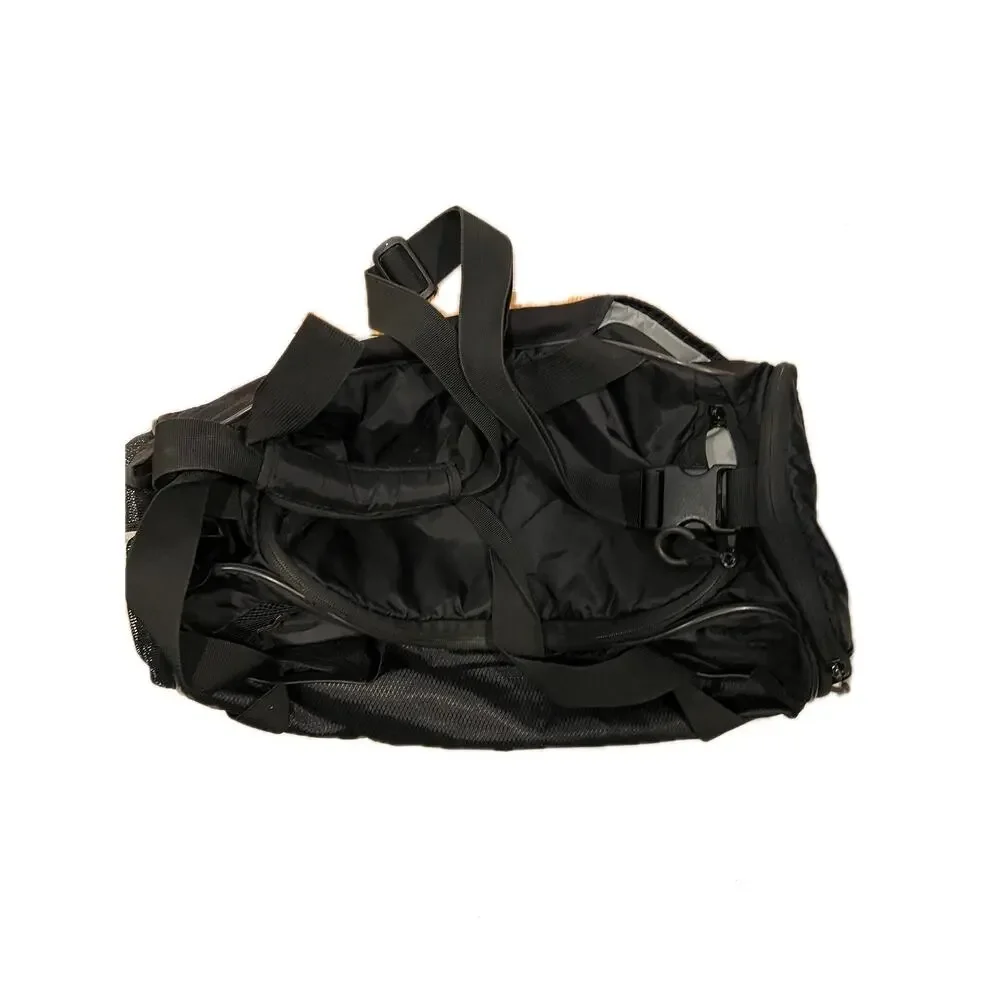 Nike Brasilia 9.5 Black Medium 60L Duffel Gym Bag